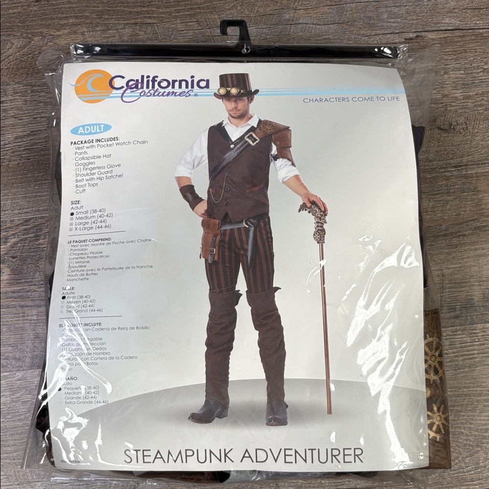 California Costumes Steampunk Adventurer Costume | Adult Small (38-40)